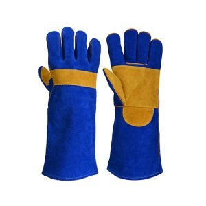 Blue Lined Welders 8" Gloves